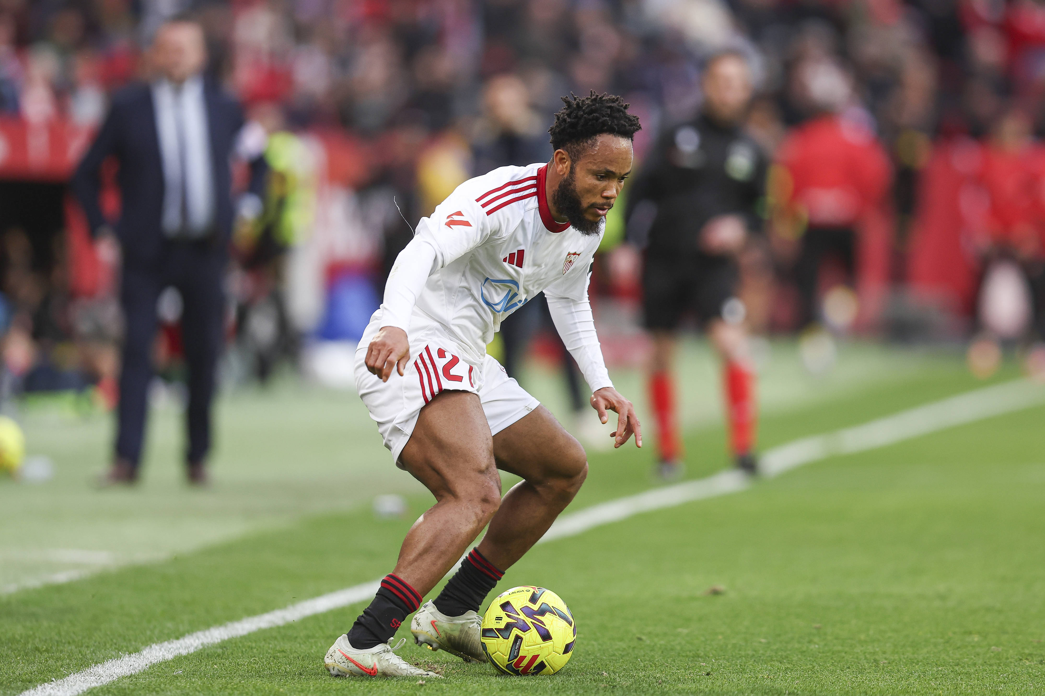 Chidera Ejuke in action for Sevilla