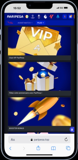 Page promotion PariPesa