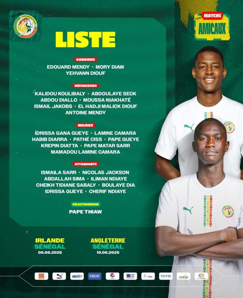 Liste S&eacute;n&eacute;gal